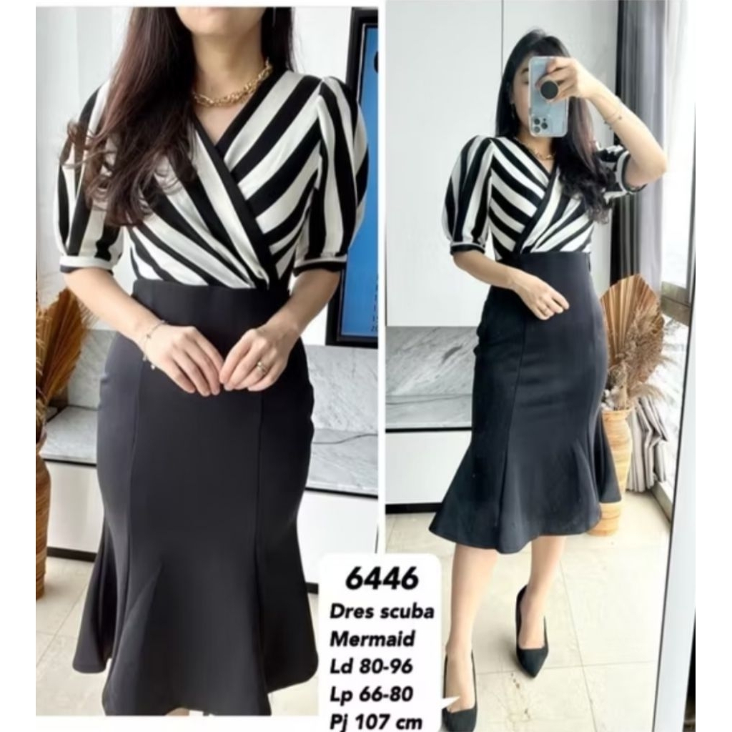 Dress Wanita Mermaid Scuba Import