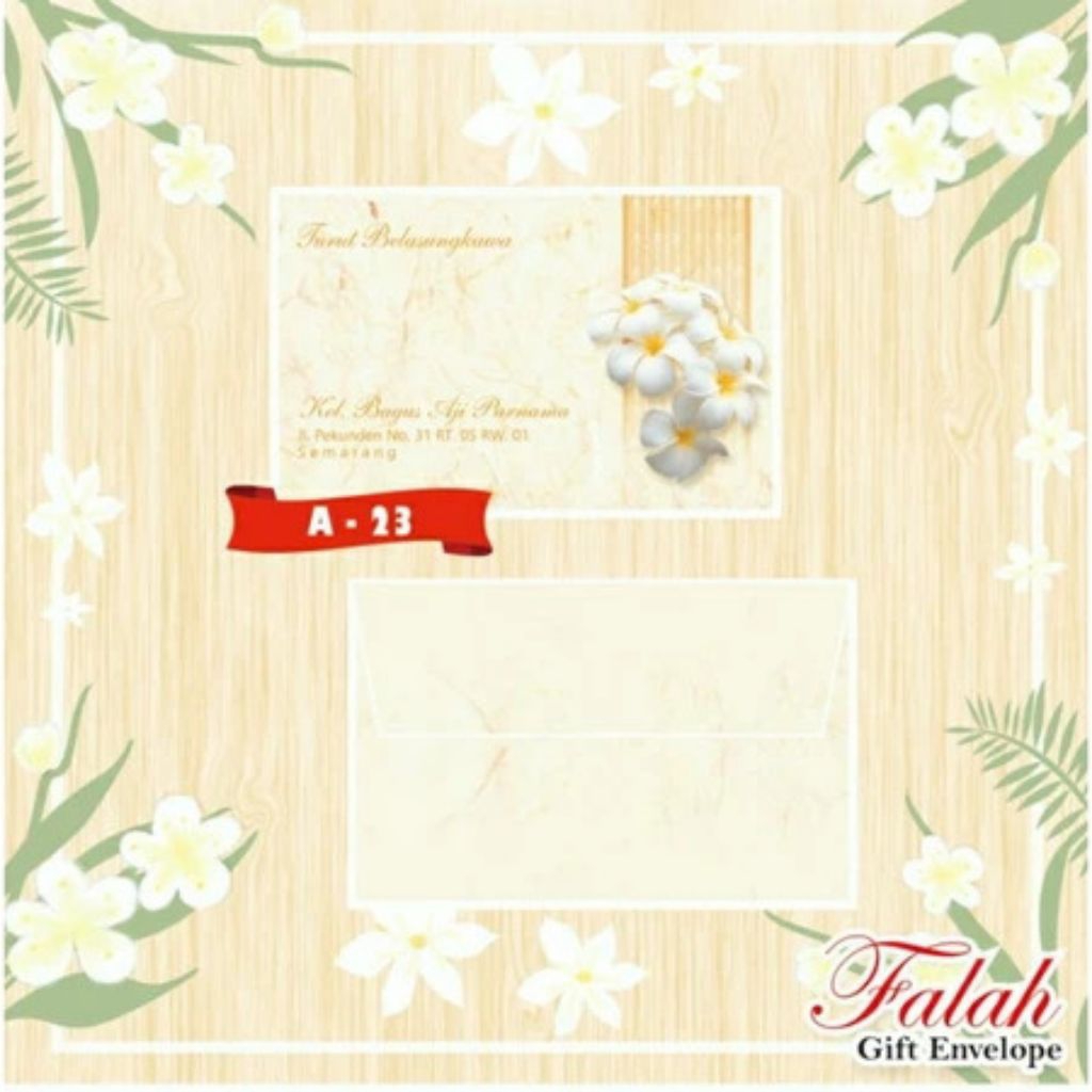 

Amplop Nama Motif