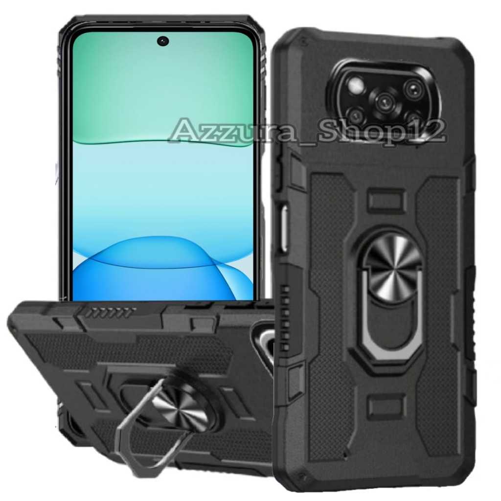 Casing Hp For XIAOMI POCO X3/X3 PRO Case Robot Hit Eye plus 360 degree Rotasi Ring