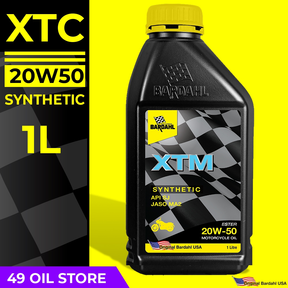 Bardahl XTM 20W-50 SYNTHETIC ESTER - Oli Sepeda Motor