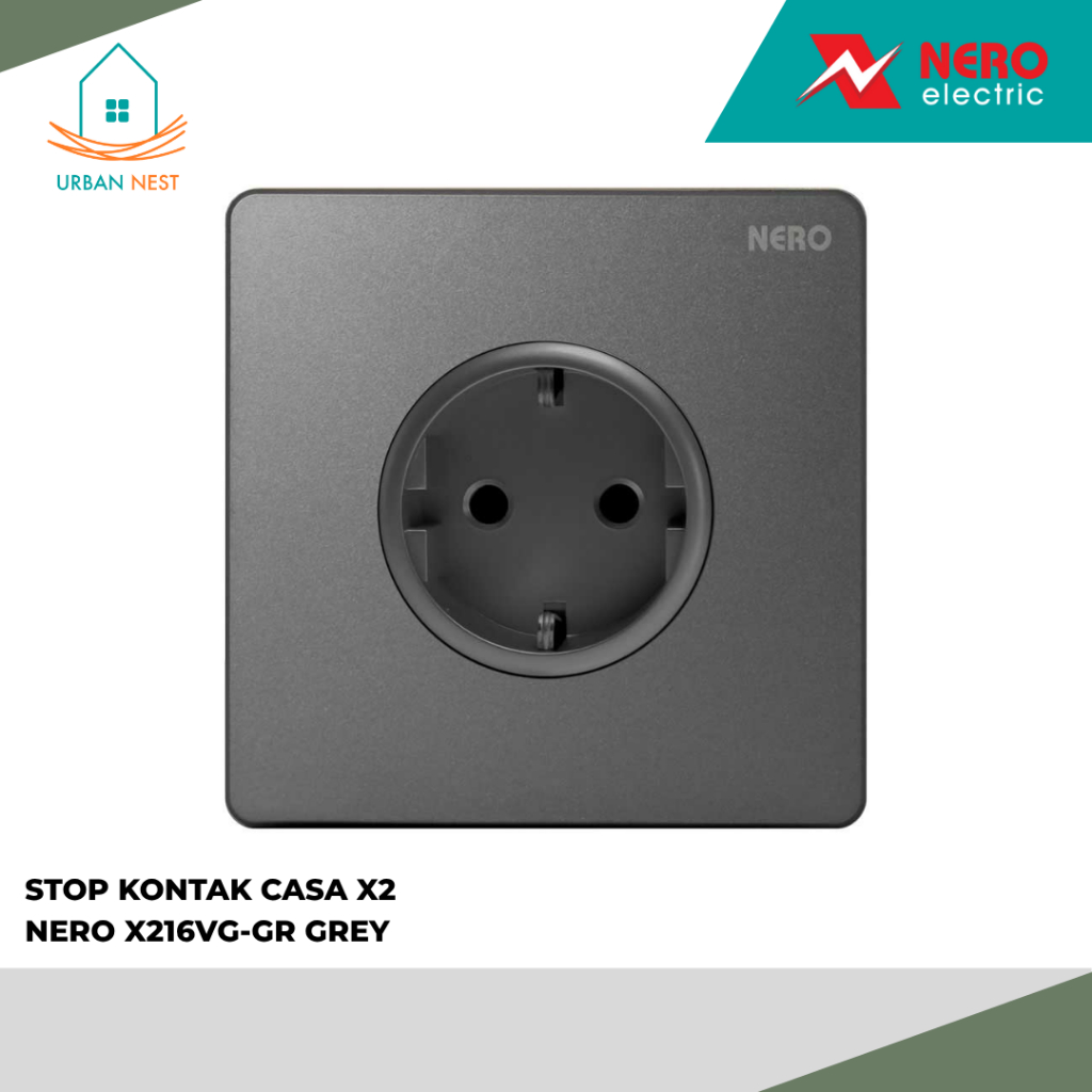 NERO Stop Kontak CASA X2 X216VG-GR GREY
