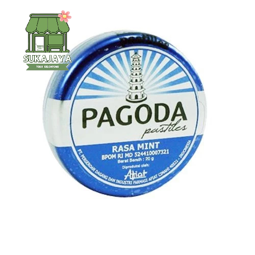 

Pagoda Mint Pastiles 20 Gram (kaleng), Permen Pelega Tenggorokan