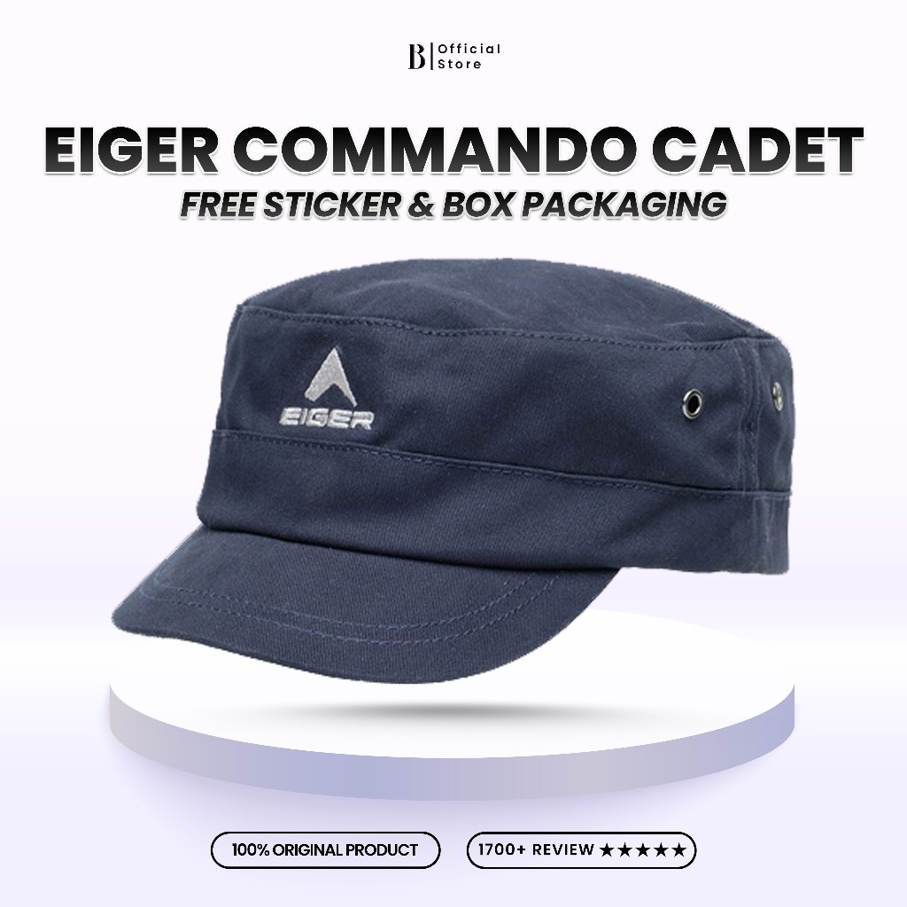 Topi EIGER Commando Cadet 1.0 Cap - Navy Biru Pria Wanita