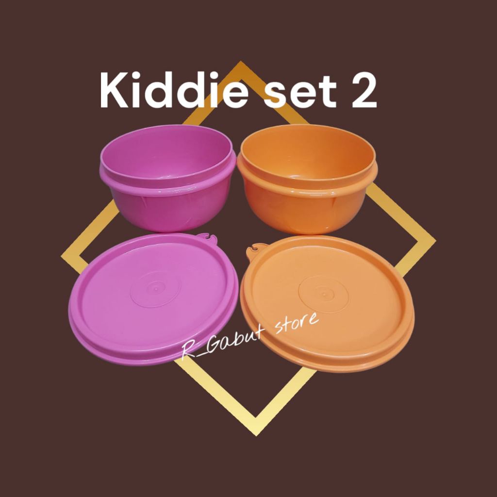 NEW KIDDIE BOWL SET 2 Tupperware