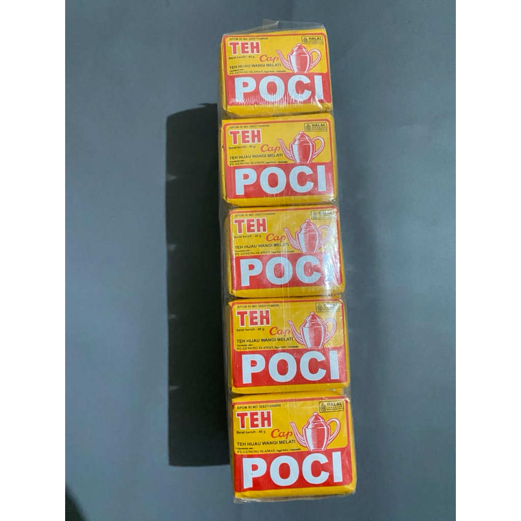 

1 PACK ISI 10 PCS TEH POCI HIJAU WANGI MELATI/ TEH POCI 40 GRAM ISI 10 PCS
