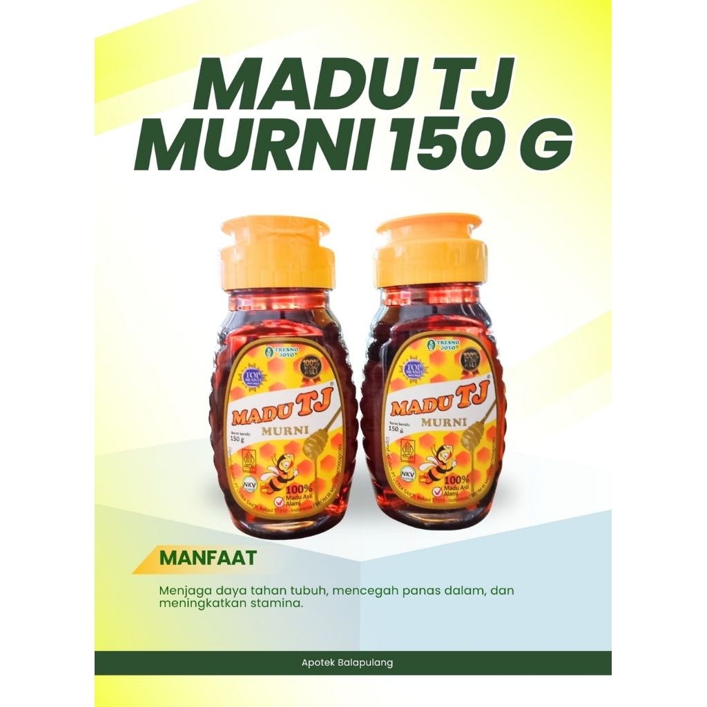 

MADU TJ Murni @150g @250g @500g/botol