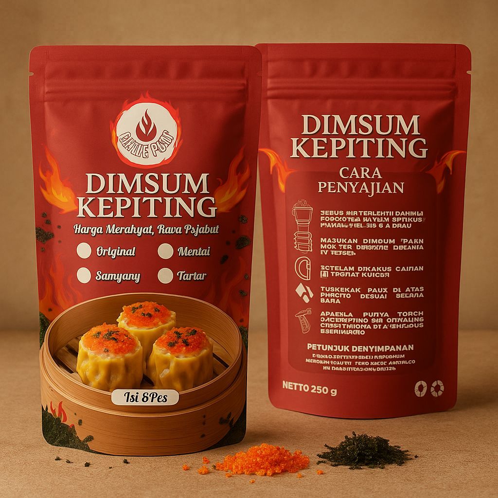 

Dimsum Kepiting Original isi 6pcs + chili oil