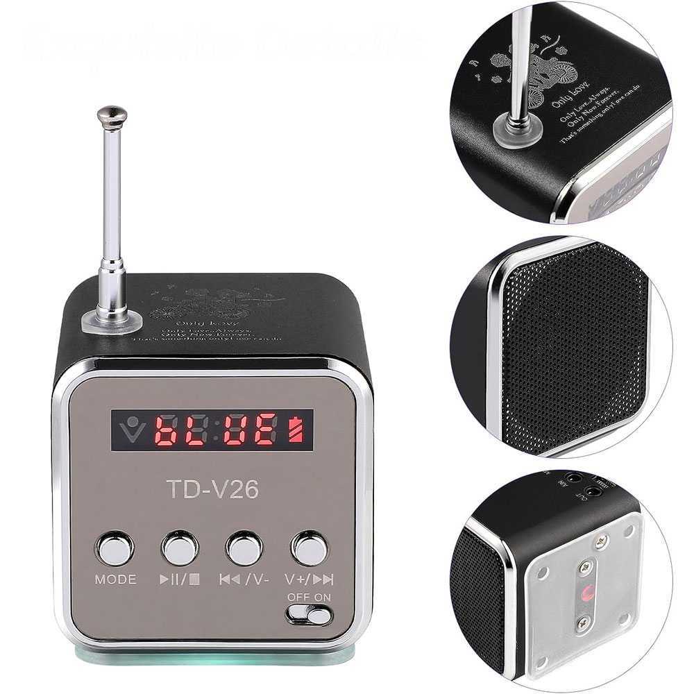 NBY Mini Bluetooth Speaker FM Radio TF Card