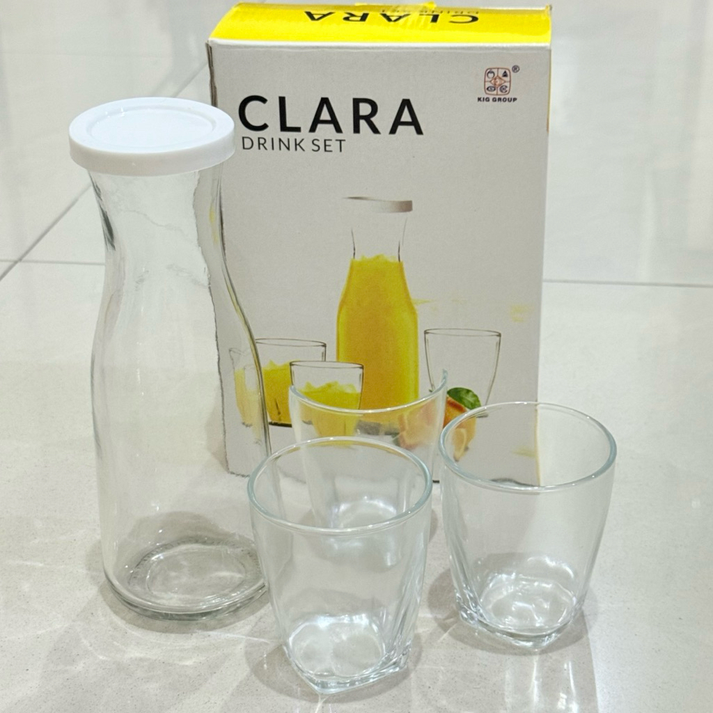 Pitcher Jug Set Clara / Carafe with lid Set isi 4 KIG Set Kado