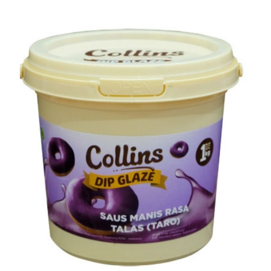 

Collins Dip Glaze Taro 1 kg - Selai Manis Rasa Taro