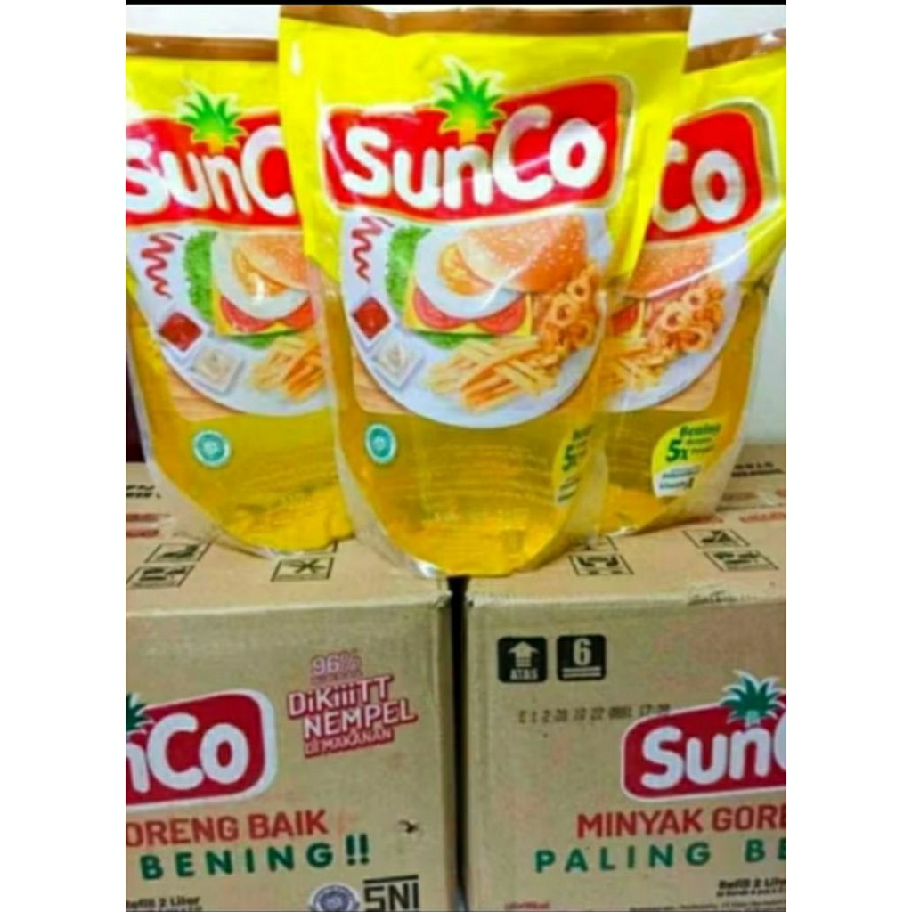 

minyak goreng sunco asli murni 1 liter & 2 liter