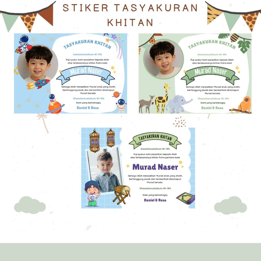 

Stiker tasyakuran khitan - stiker nasi kotak tasyakuran khitan - tasyakuran khitan - stiker nasi box tasyakuran - stiker nasi box khitan - label nasi box tasyakuran - kartu tasyakuran - stiker murah tasyakuran - stiker tasyakiran 7 bulanan