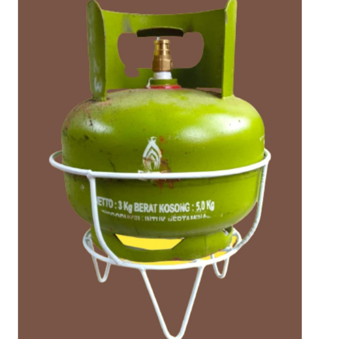 Rak Gas Besi Lpg 3kg Anti Karat Keranjang Gas