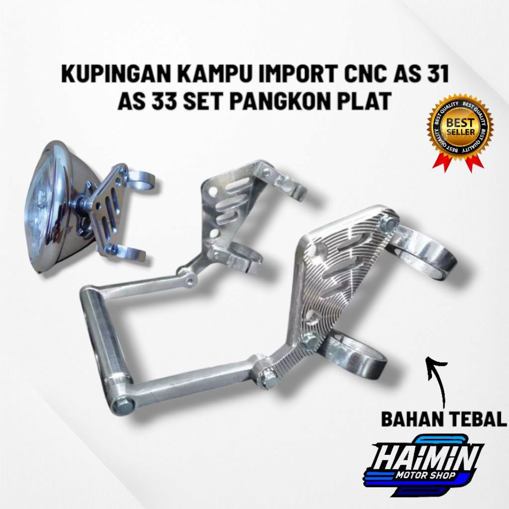 Kupingan Lampu Robot New Model CNC Super Tebal As 31& As 33 PNP GL CB MEGAPRO TIGER CB 150 NINJA SCO