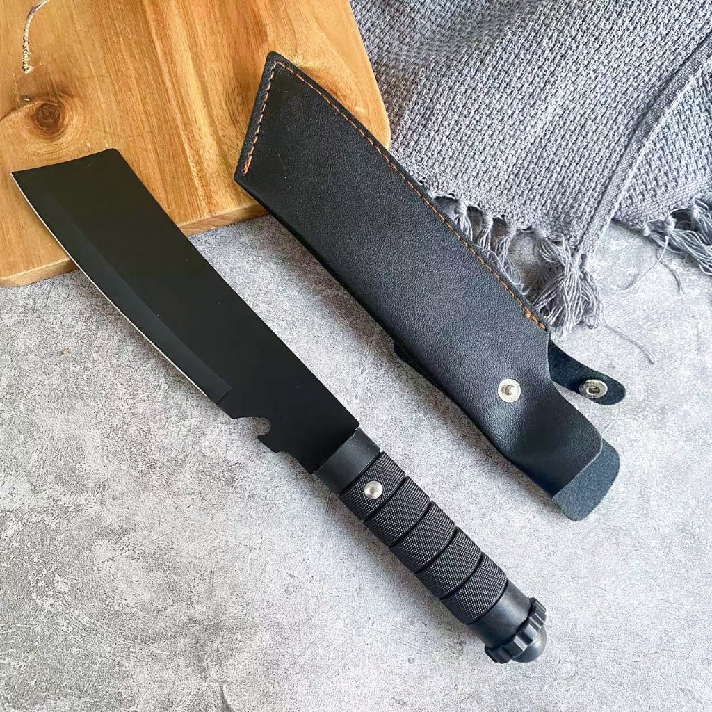 Pisau Survival Gunung / Pisau Outdoor Berkemah / Pisau Camping - Warna Hitam