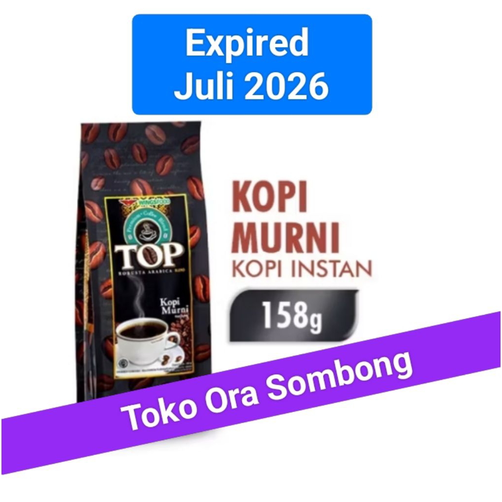 

TOP MURNI 158g tanpa gelas (exp juli 2026)