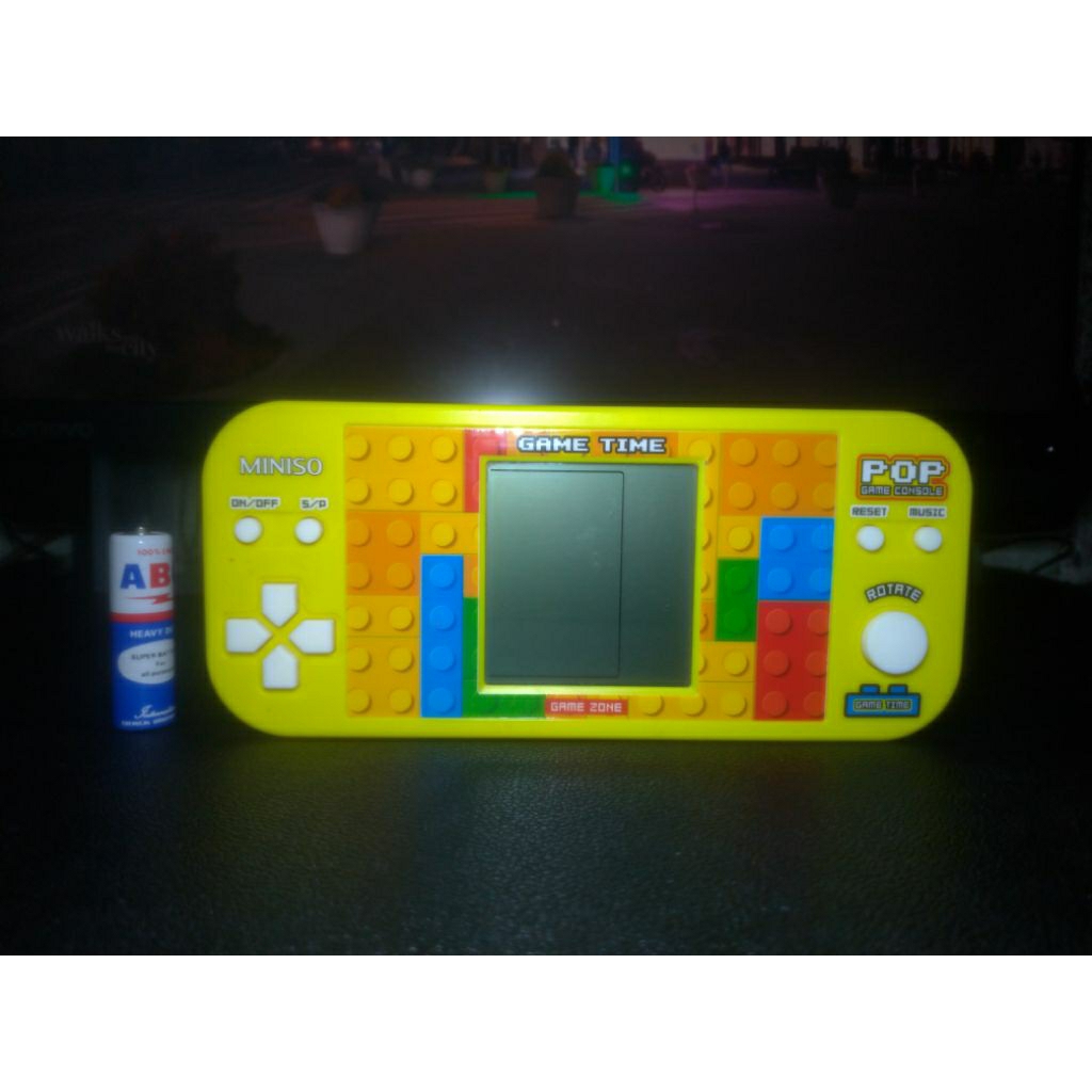 MINISO Game Console Building Block Series Game yellow.