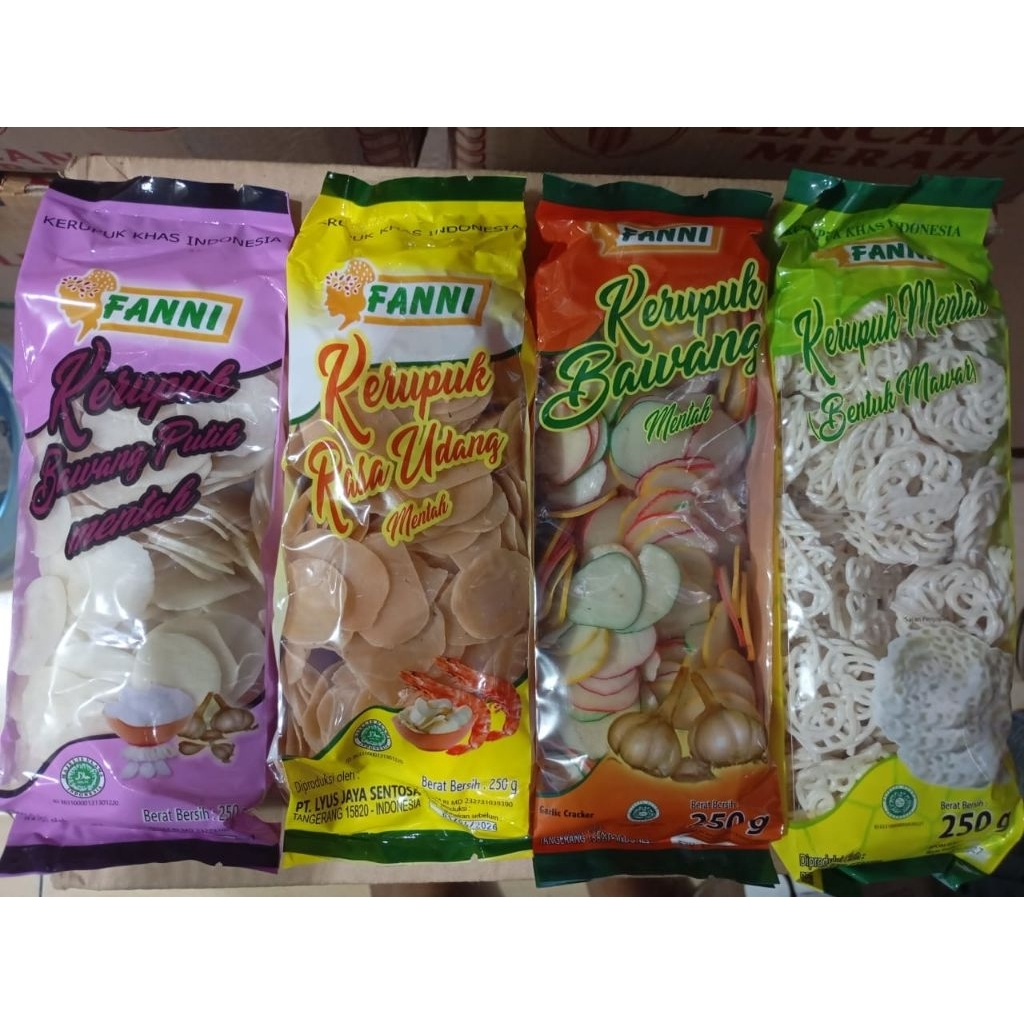 

KERUPUK FANNI KEMASAN 250GR