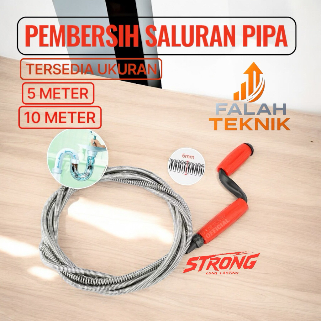 KAWAT FLEXIBLE PEMBERSIH SALURAN PIPA AIR WC MAMPET TERSUMBAT STURATUBI