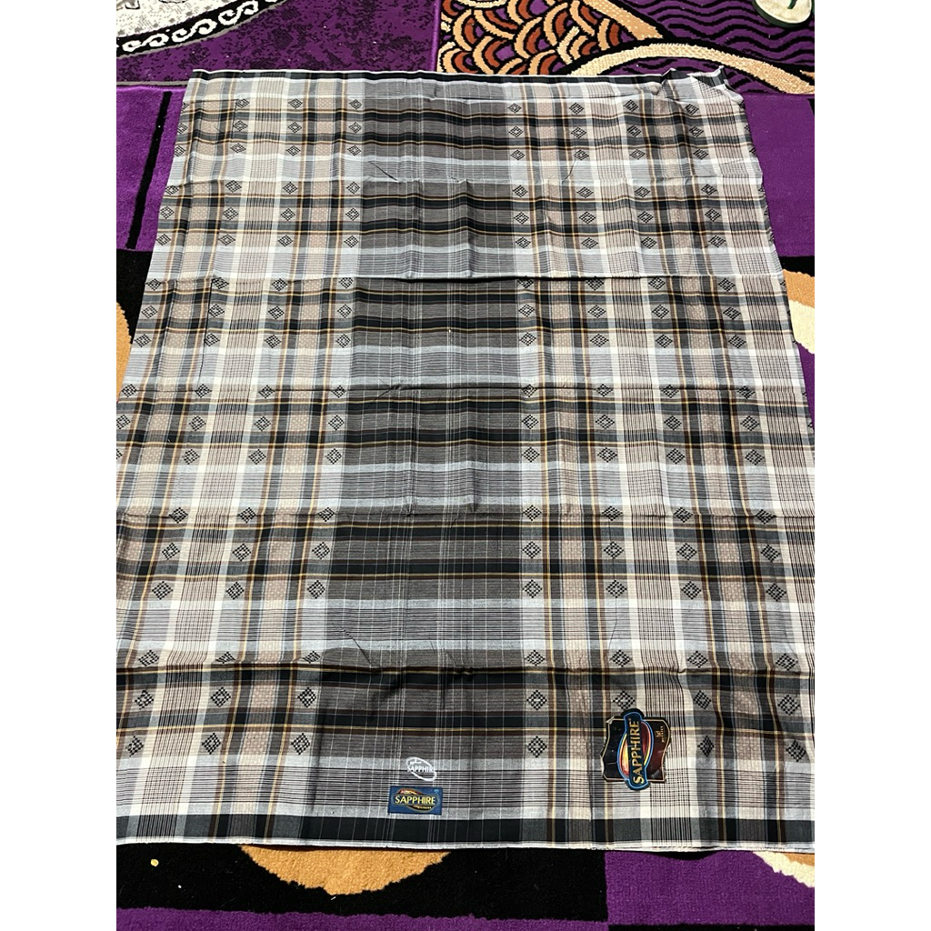 sarung jadul sapphire tjap sablon songket dobby