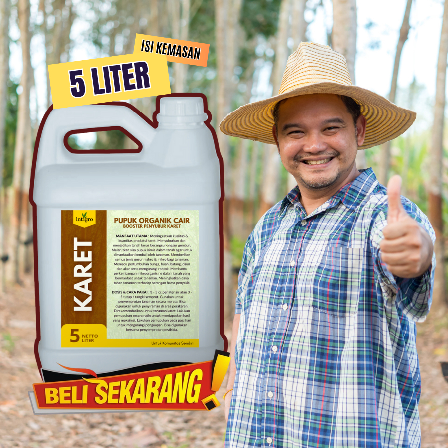 Shopritz Pupuk Booster Karet Penambah Getah Pupuk Tanaman Karet Mati Getah Penderas Getah Karet Cair