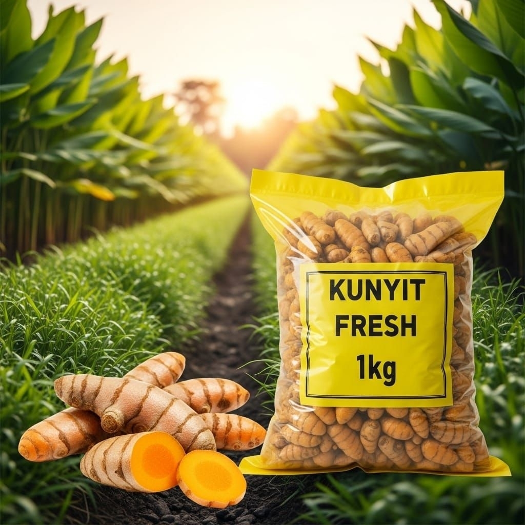 

Kunyit segar 1kg bersih dicuci