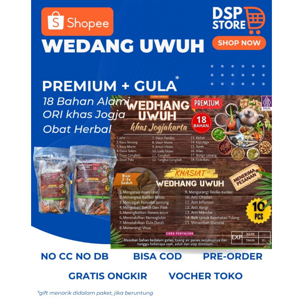

Wedhang Uwuh Premium +Gula batu