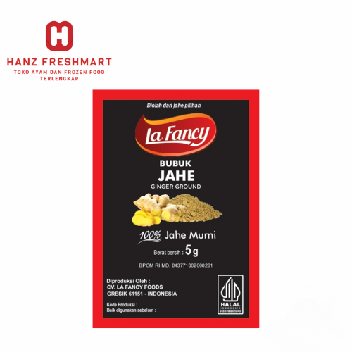 

La Fancy Foods Jahe Bubuk 100% Murni 5gr - Hanz Freshmart