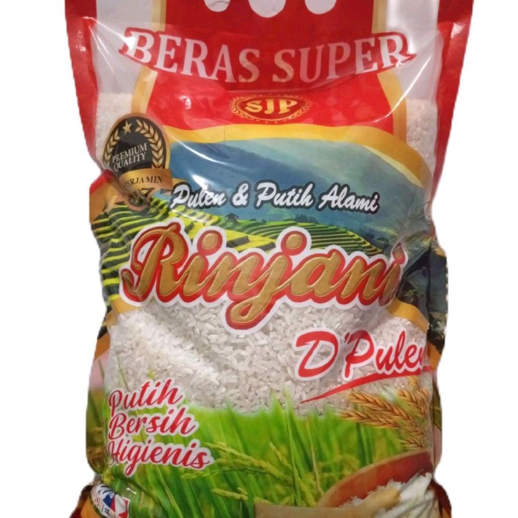 

Beras 3 KG Pulen Kemasan Laminasi