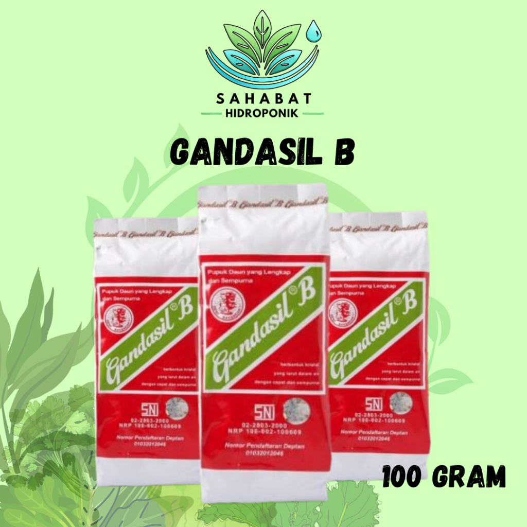 PUPUK GANDASIL B BUAH BUNGA PUPUK ANGGREK GANDASIL MERAH 100 GRAM