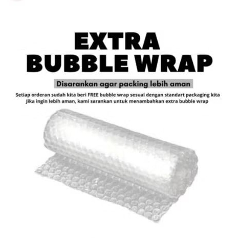 

tambahan buble wrap + lapisan packing kardus