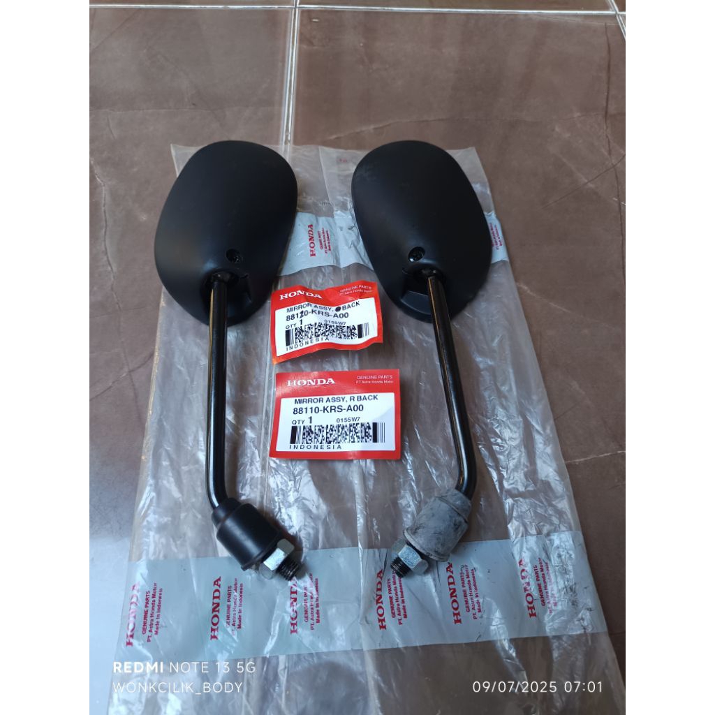 88110-KRS-A00 kaca spion kiri kanan Honda Supra fit lama original ahm