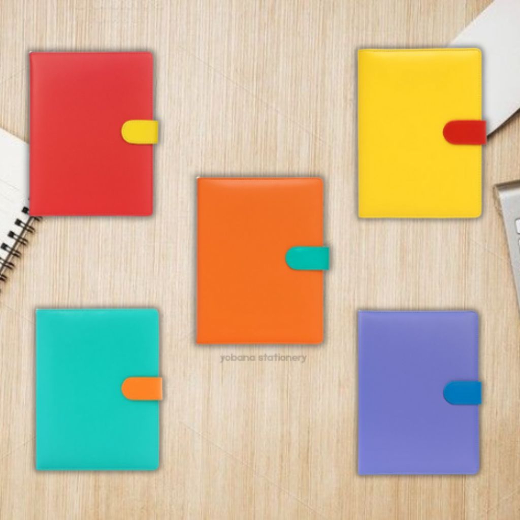 

[YOBANA] JOYKO BINDER KULIT A5 POLOS WARNA CLIP 20 HOLES