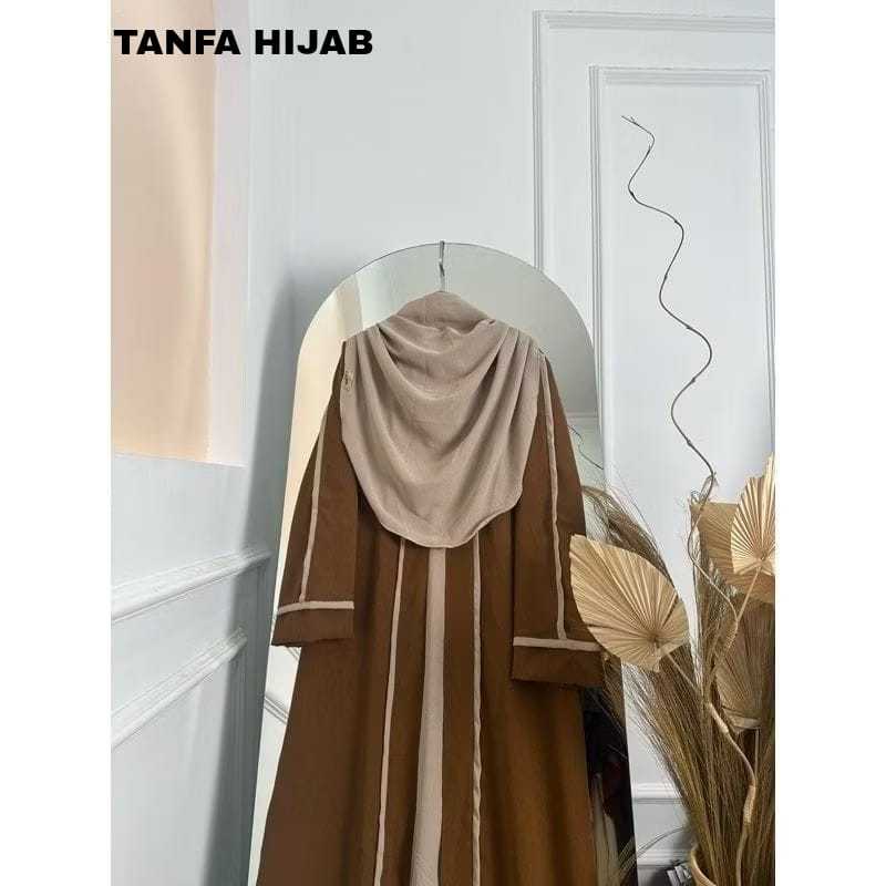 Gamis Syari Mewah Lebaran Termurah Buju Muslimah-browen tanpa hijab