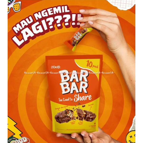 

Delfi Bar Bar - Coklat Dengan Rice Crispy Isi 10 Pcs - Kemasan Share It