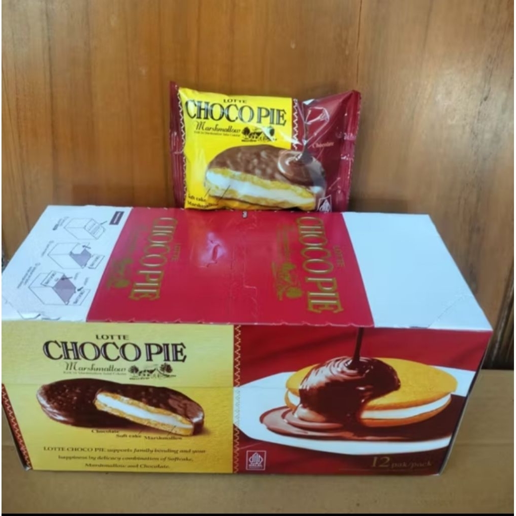 

Choco pie 312gx8 box x12bungkus.Lotte