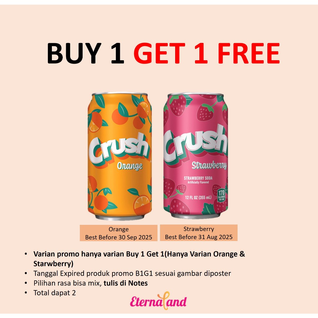 

Crush Drinks Soda - minuman impor USA
