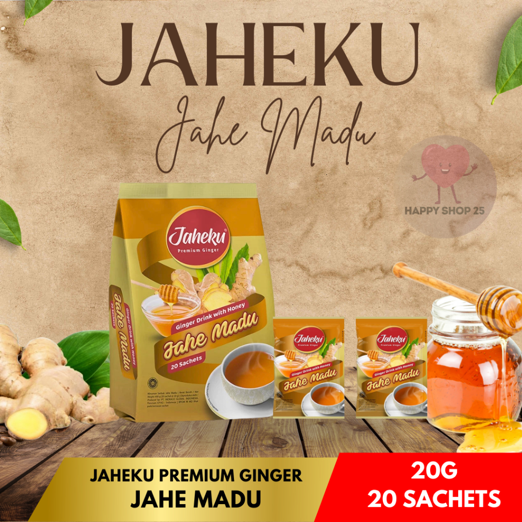 

Jaheku Jahe Madu P20 (20 sachets x 20g) Minuman Jahe Madu Instant