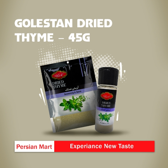 

Golestan Dried Thyme 45g – Original Iranian Dried Thyme Leaves