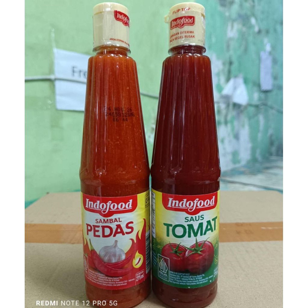 

indofood saus extra pedas/saus tomat 275 ml