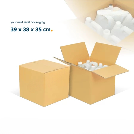 

(5 Pcs) Kardus Jerigen 1 Liter Isi 6 Box Packing Barang Sembako 39X38X35CM Dus Hampers