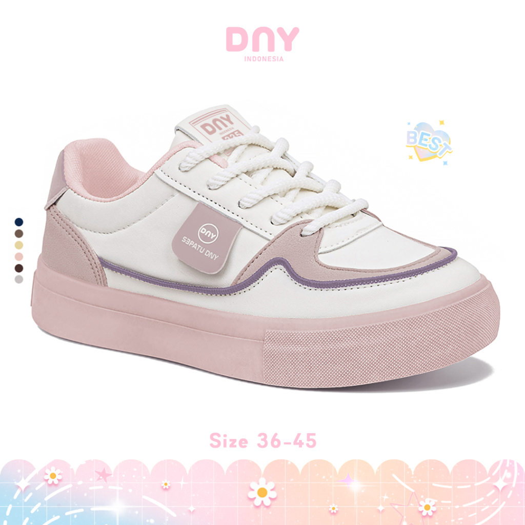 Sepatu DNY Sepatu Sneakers Wanita Spatu Cewek Terbaru Spatu Import Perempuan Trendy Kekinian SP-335D