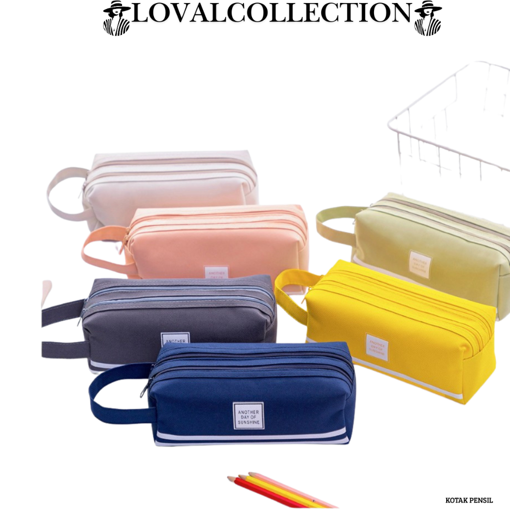 

LC KOTAK PENSIL H561 DAN STATIONERY DUAL ZIPPER H561 DOMPET PENSIL 2 POUCH / DOMPET PENSIL 2 SISI