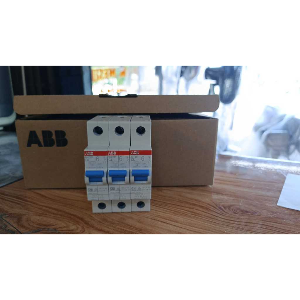 MCB ABB PLN pala biru Abb 1P  4A 6A 10A 16A  original SPLN Barang Baru