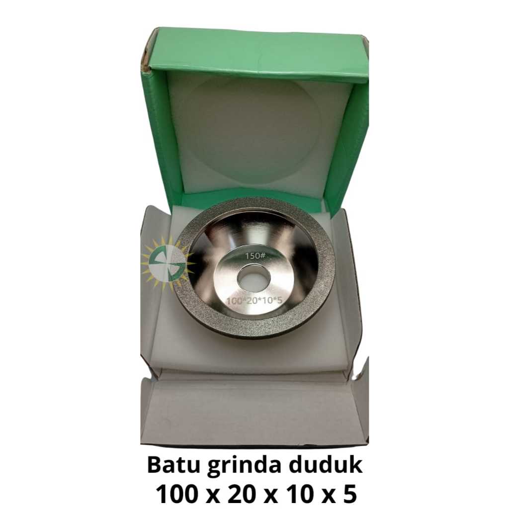 Batu gerinda mangkok 4 inch kinik 100x20X10X5 gerinda duduk