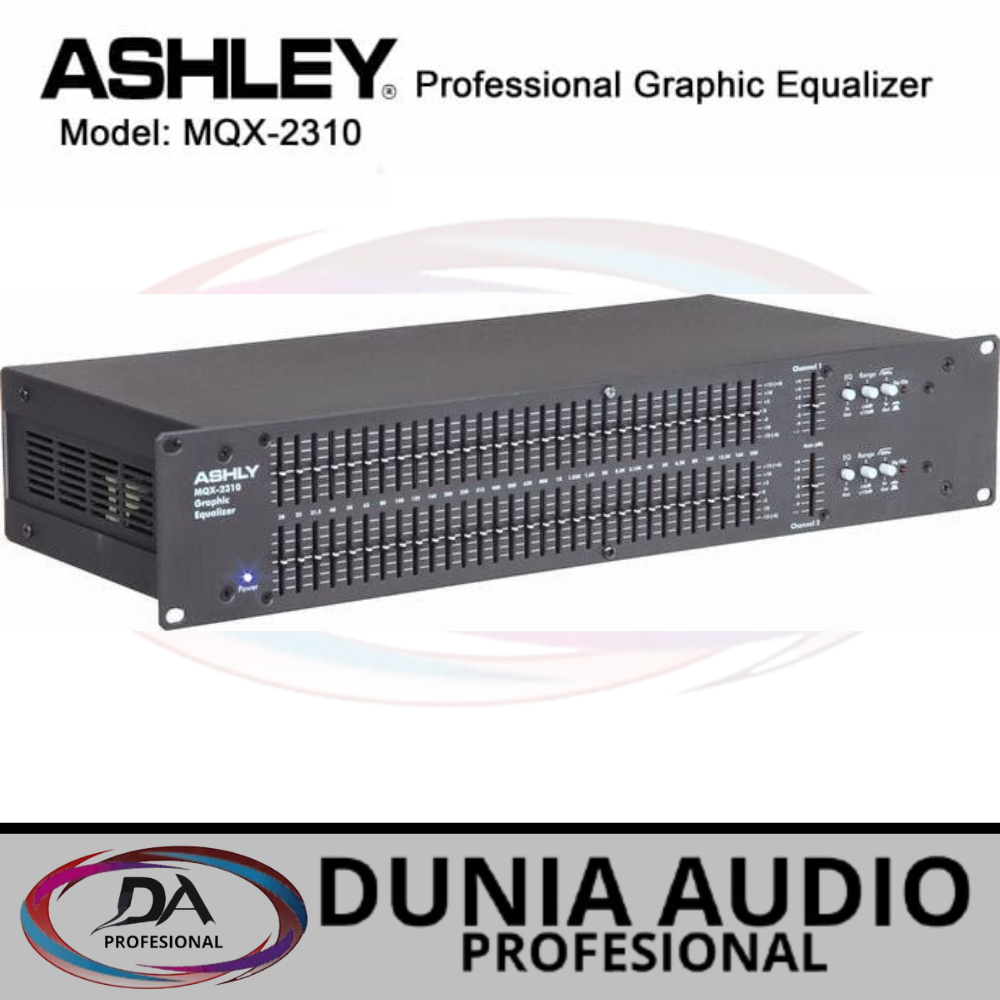Equalizer Ashley MQX2310 Output Subwoofer 2 Chanel 31 Band Equaliser