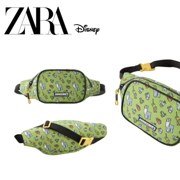 BAB505 BISA COD Tas pinggang anak minecraft tas selempang anak laki laki import karakter