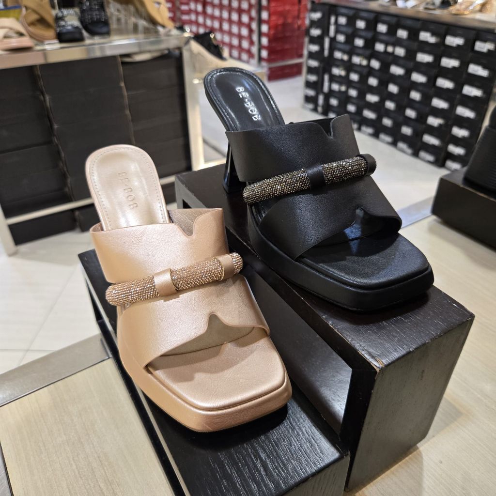 BE BOB ‼️ sandal wanita pesta hak 10 cm comfort blink blink