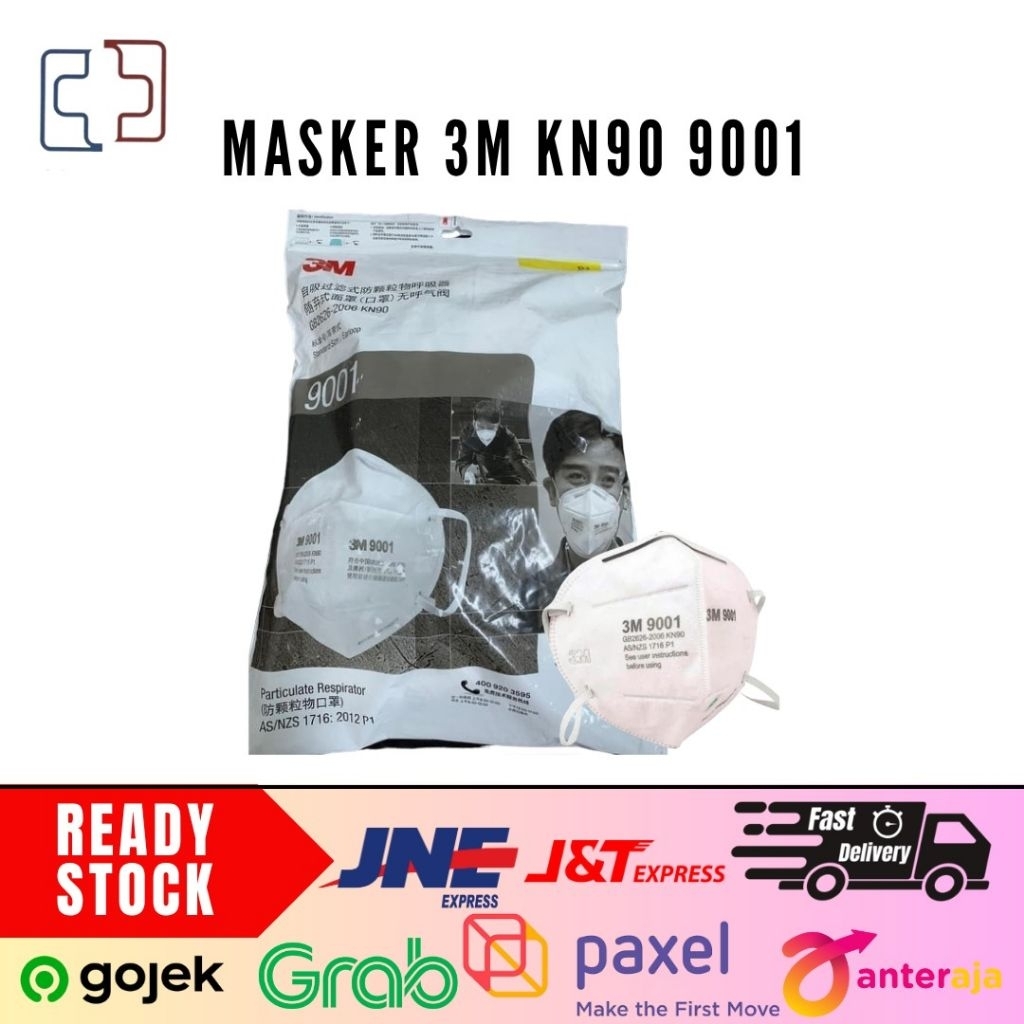 Masker 3M KN90 9001 isi 50 Pcs