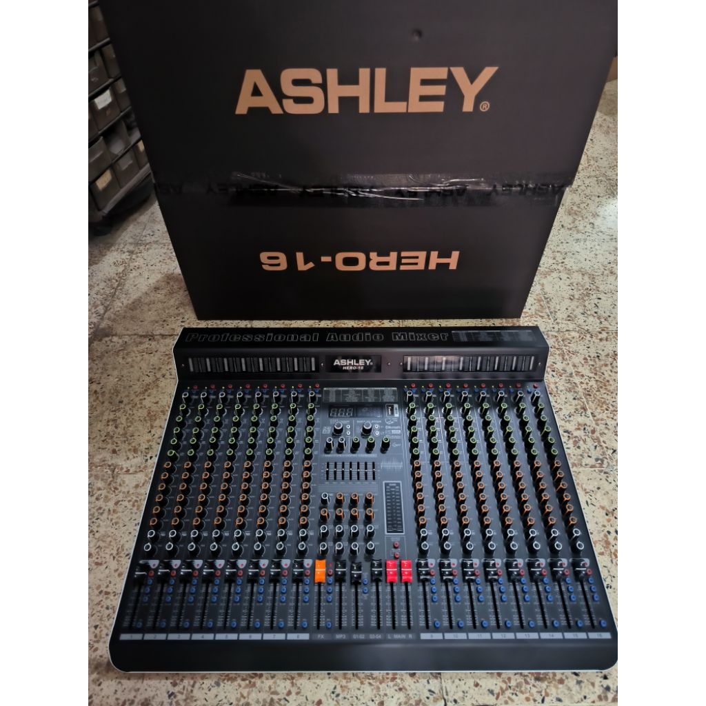 Mixer Ashley Hero-16 Hero 16 Original 16 Channel NEW WITH COMPRESSOR